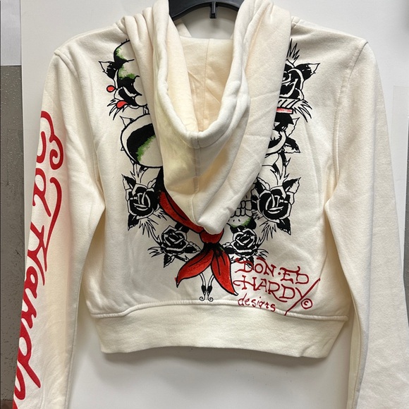Ed Hardy Dragon Heart Zip Front Hoodie - Picture 2 of 6